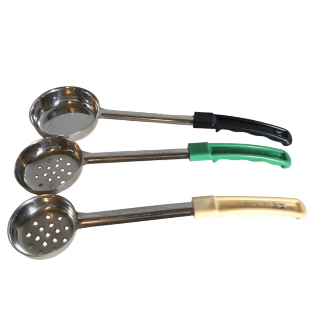 Cafeteria Style Serving Spoons. Set of 3 (6, 4, & 3 ounce)